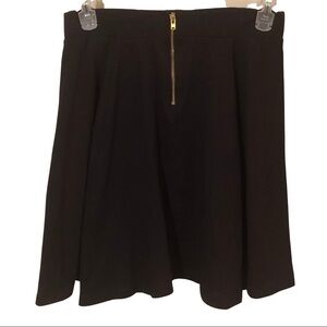 NWT honey Women’s Black Cotton Mini Jersey Skirt